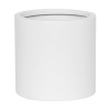 Kvetináč Fiberstone matt white puk M 20x20 cm
