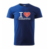 Malfini triko s potiskem I Love Darts blue