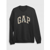 GAP HO23 Core Logo Crew tmavo sivá