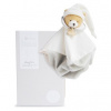 Doudou et Compagnie Paris Doudou Darčeková sada muchláčik sivý Medvedík 25 cm