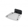 Ravak Sedadlo Ovo B II Clear Black 36 x 36 cm čierna B8F0000059