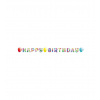 Girlanda Happy Birthday, farebná