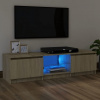 vidaXL TV skrinka s LED svetlami dub sonoma 120x30x35,5 cm 804286