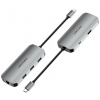 Replikátor portov Vention 6-in-1 USB-C to HDMI/USB 3.0 x 3/RJ45/PD Docking Station 0.15M Gray Aluminum (TOHHB)