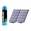 KOMA M3 - Sada 16 holiacich čepieľok kompatibilných s Gillette Mach 3 + DARČEK gél na holenie