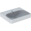 Geberit Smyle Square Malé umývadlo 500x410mm,s otvorom pre bat., s prepadom, Biela GEB 500.256.01.1