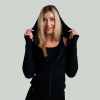 GymBeam Dámska mikina so zipsom MERINO I Black - STRIX Veľkosť: XS 80833-1-XS