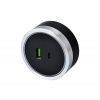Zásuvkový modul Viking A60SB, stříbrno-černá/výstupy - 1xUSB-A, 1xUSB-C/výkon až 2500W/230V,16A,50Hz