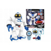 Robot s veľkým diaľkovým ovládačom natáča tancujúce jazdy (Robot s veľkým diaľkovým ovládačom natáča tancujúce jazdy)