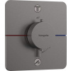 Hansgrohe ShowerSelect Comfort - Termostatická batéria pod omietku, na 2 spotrebiče, kefovaný čierny chróm 15583340