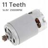 DC motor RS550 11 zubov 16,8 V pre elektrickú vŕtačku / elektrický skrutkovač