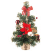 Stromček MagicHome Vianoce, ozdobený, červený, 30 cm