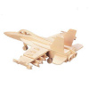 Woodcraft Drevené 3D puzzle Stíhačka prírodné