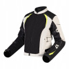 TEXTILNÁ BUNDA OZONE FLOW LADY BLACK/GREY/FLUO YELLOW DXS