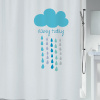 Spirella sprchový závěs CLOUD, motiv mrak, bílý, 180 x 200 cm, polyester (10.18472)