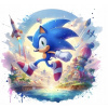 CUKROVÁ TLAČ jedlý obrázok na tortu Cukrová hmota Sonic sonik ježko #45 + MENO