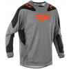 dres KNETIC SYM, FLY RACING - USA 2025 (šedá/oranžová/černá, vel. XL)