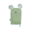EKO Žinka bavlnená s uškami Bear Olive green 20x15 cm 30x15x2 zelená