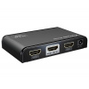 PremiumCord HDMI 2.0 splitter 1-2 porty, 4K x 2K/60Hz, FULL HD, 3D, čierny khsplit2f