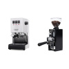 Gaggia Classic E24, white + Eureka Mignon Libra 65 All Purpose, CR black