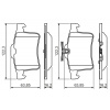 BOSCH Sada brzdových platničiek kotúčovej brzdy 0986494480