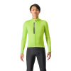 Castelli Entrata Thermal, Electric lime/ Dark gray Veľkosť: L Pánsky zateplený cyklistický dres do chladných podmienok