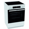 Keramický sporák Gorenje GECS6C70WC s grilom, teplovzdušnou rúrou, parnou funkciou AirFry a objemom 71 l