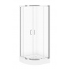 Cersanit ZIP Set B91 štvrťkruhový sprchový kút 90x190 cm Číre/Chróm+vanička Tako 90x16 cm S601-110