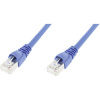 Telegärtner 100007976 RJ45 sieťové káble, prepojovacie káble CAT 6A S/FTP 1.00 m modrá samozhášavý, s ochranou, samozhášavý, bez halogénov, UL certifikácia 1 ks; 100007976