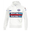 Sparco mikina s kapucí Martini Racing, barva: bílá, velikost: XXL