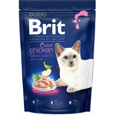 Krmivo Brit Premium by Nature Cat Adult Chicken 1,5kg