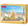 CubicFun 3D puzzle CityLine panorama Bracelona 186 ks