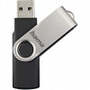 HAMA Rotate, USB Kľúč, 64GB, strieborný/čierny 104302