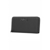 Peňaženka - Nobo Peňaženka Ekologická kožená čierna NPUR-N0132-C020-Women's Product (Nobo čierna peňaženka pripevnená zipsom)