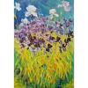 Kosatce - Mgr. art. Michalková Anna, originálny, ručne maľovaný obraz L (do veľkosti 95x95cm) Viac farieb