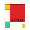 Ilustrácia Bauhaus Geometric Design Retro, Retrodrome, 30 × 40 cm