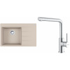 Set Franke G288SA (dřez CNG 611-78 TL/2 Sahara + baterie FC 6985.501 SMART GLENDA Celonerez) 114.0759.070