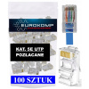 Pozlátené RJ45 konektory Eurokomp E1118 kat. 5E 100 ks