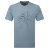 tričko Montane Abstract Mountain T-Shirt stone blue XL