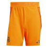 adidas Real Madrid Authentic Away Shorts 2024 2025 Adults Crew Orange M