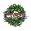 Veniec na dvere - 1ks Lavender Emulácia Garland Home veniec (Veniec na dvere - 1ks Lavender Emulácia Garland Home veniec)