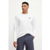 Tričko s dlhým rukávom The North Face M L/S Simple Dome Tee pánske, biela farba, jednofarebné, NF0A87QNFN41 S