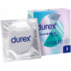 Durex Invisible Kondómy - Close Fit Priliehavé 3 kusy Supertenké