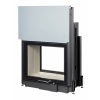 Austroflamm KV 80x64 S II 2.0, oceľ čierna, bezroštové ohnisko, oboj. rovné sklo