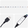 vidaXL Rám postele s LED bez matraca Krémová 120x200 cm Látka - Krémová - 250840-266417
