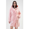 Vienetta Dámsky župan krátky s kapucňou Mačka Farba: Ružová - svetlo, Veľkosť: L