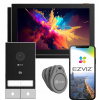 Videovrátnik 2-rodinný WiFi EZVIZ HP7 KIT 2xLCD brána čítačka aplikácia