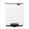 Brabantia Pedálový odpadkový kôš BO 7 l, biela, oceľ