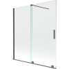 Mexen Velar vaňová zástena 2-krídlová posuvná 150 x 150 cm, transparentná, brúsená gun gray - 896-150-000-01-66