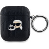 Karl Lagerfeld PU Embossed Karl and Choupette Heads Puzdro na AirPods 1/2 KLA2PGKCPK